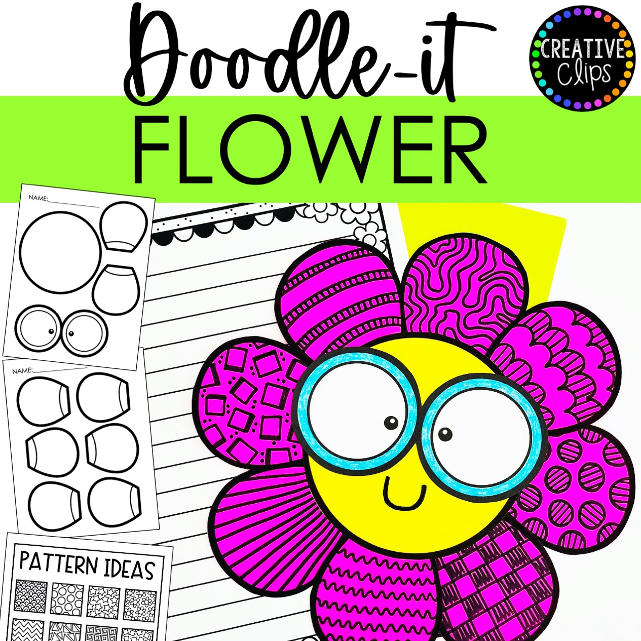 Doodle-It Flower Spring Craft | Coloring Pages