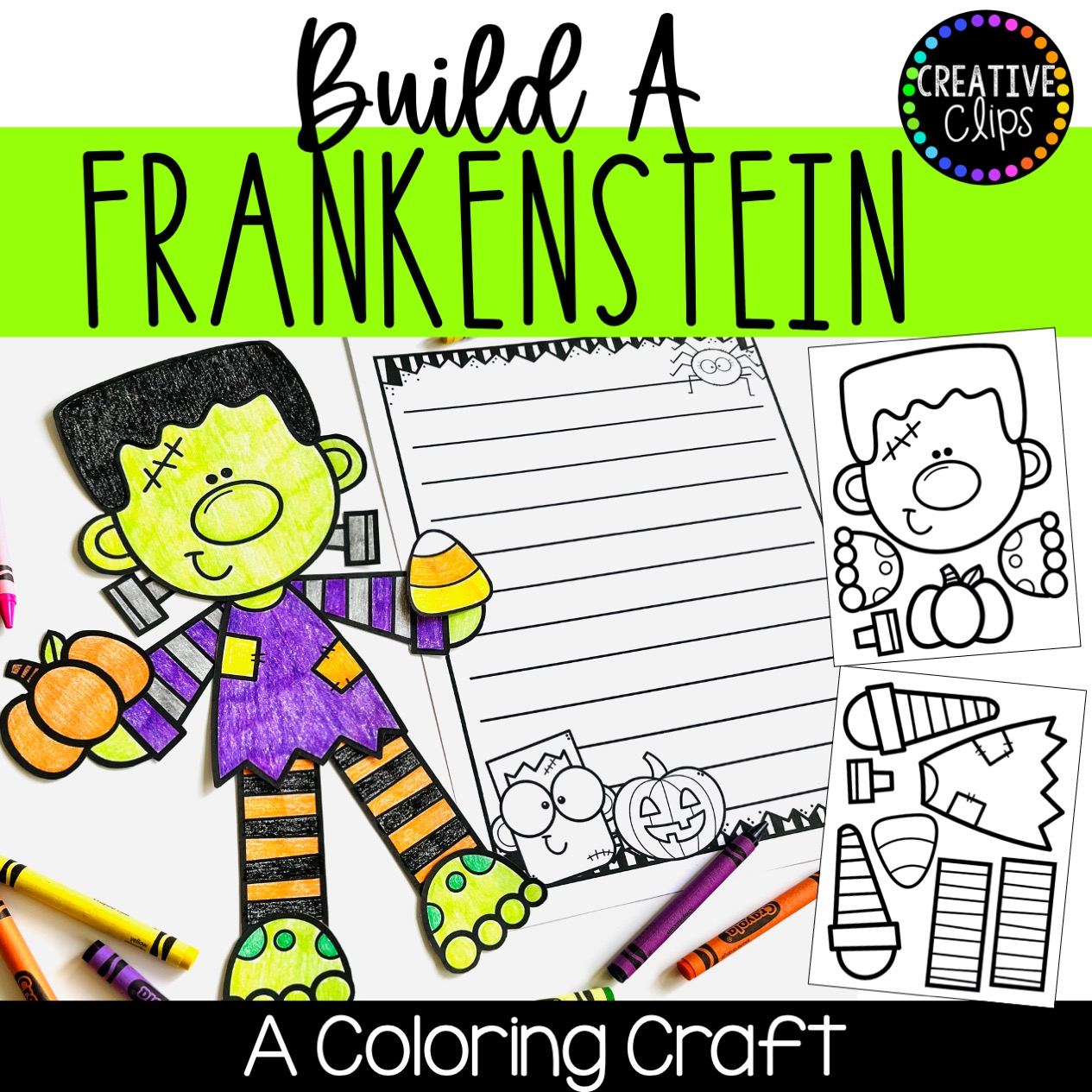 Build a Frankenstein Craft | Coloring Pages