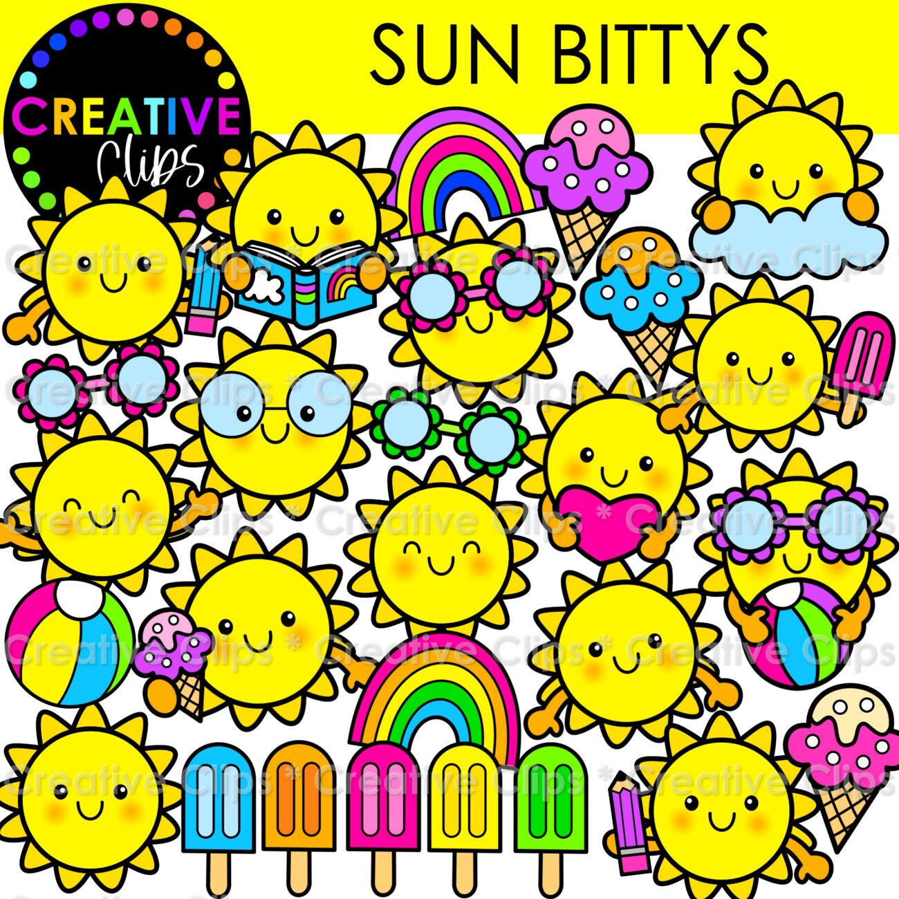 Little Sun Bitty Clipart | End of Year, Summer