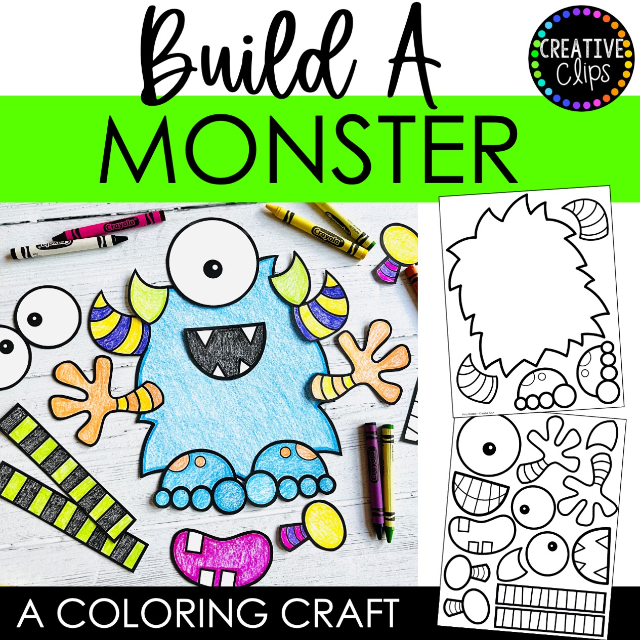 Build a Monster Craft | Monster Coloring Pages