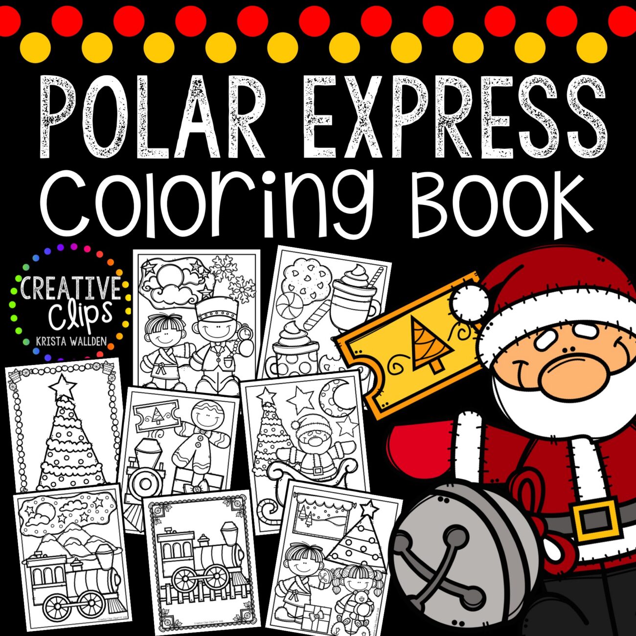 Polar Express Coloring Pages | Christmas Coloring Pages