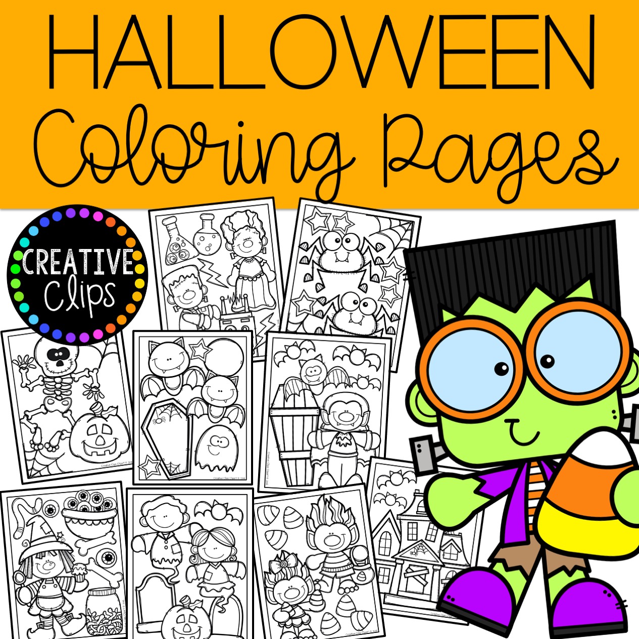 Halloween Coloring Pages, Book | Halloween Activities