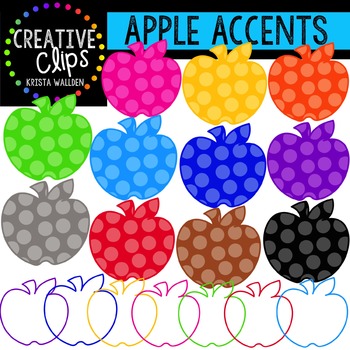 Rainbow Apple Accents