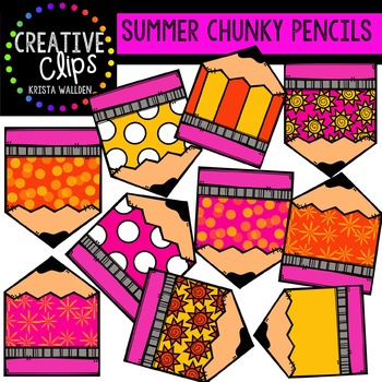 Summer Chunky Pencils