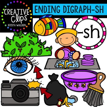 Ending Digraphs - SH Words