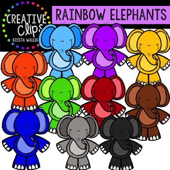 Rainbow Happy Elephants