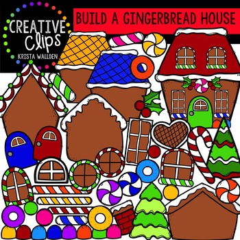 Build a Gingerbread House | Gingerbread Clipart