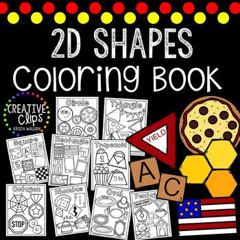 2D Shapes Coloring Book