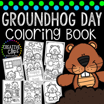 Groundhog Day Coloring Book