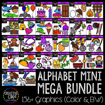 Alphabet Clipart Mini Mega Bundle