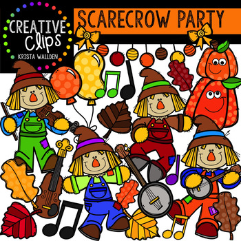 Scarecrow Party | Autumn Clipart