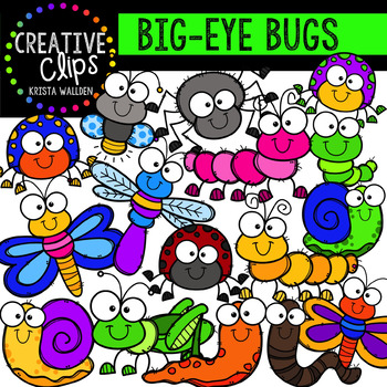 Big-Eye Bugs and Insect Clipart