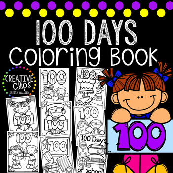 100 Days of School Coloring Book