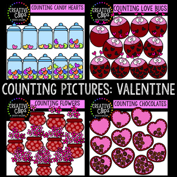 Counting Pictures | Valentine Clipart