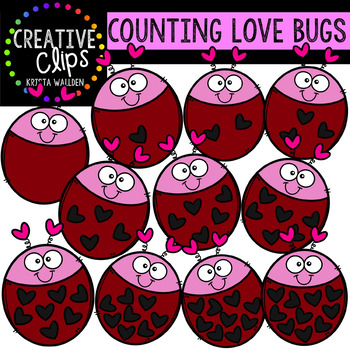 Counting Pictures | Valentine Love Bugs