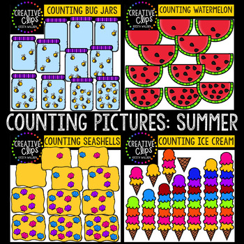 Counting Pictures | Summer Clipart Bundle