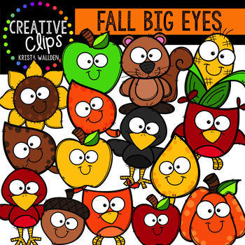 Fall Big-Eye Favorites | Autumn Clipart