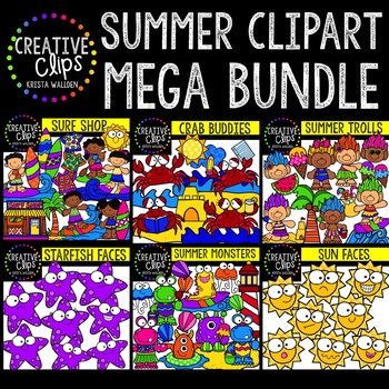 Summer Clipart Mega Bundle