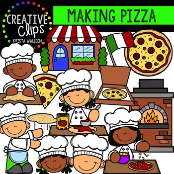 Making Pizza Clipart