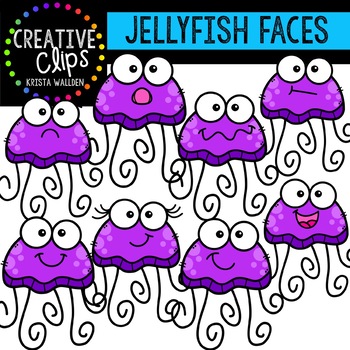 Jellyfish Faces | Summer Clipart | Free