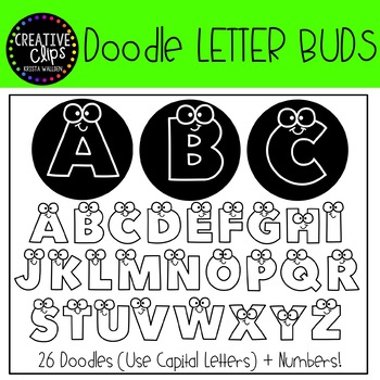 Letter Buds Doodle FONT