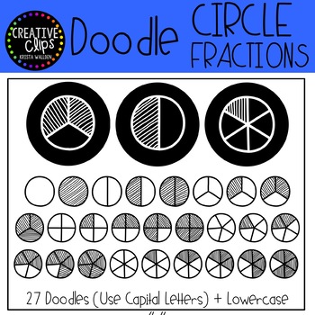 Circle Fractions Doodle FONT